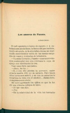 Los amores de Fausto.