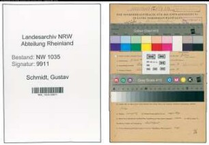 Entnazifizierung Gustav Schmidt , geb. 08.04.1901 (Ingenieur)