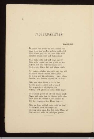 Pilgerfahrten
