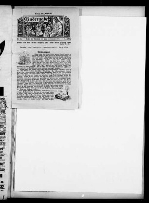 Kindergabe. 1927-1931