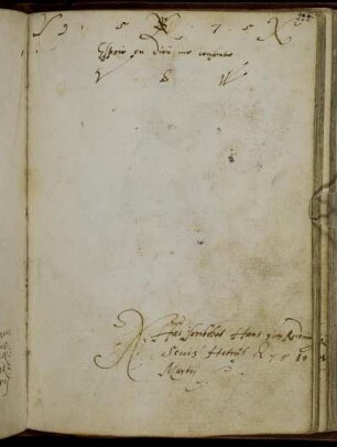 H. v. Redtwig (?), Siena, 10. Martij 1575
