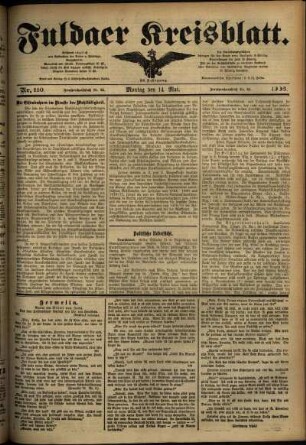 Ausgabe vom Montag, den 14. Mai 1906.