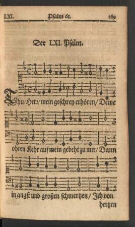 Der LXI. - LXX. Psalm.