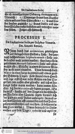 Processus I
