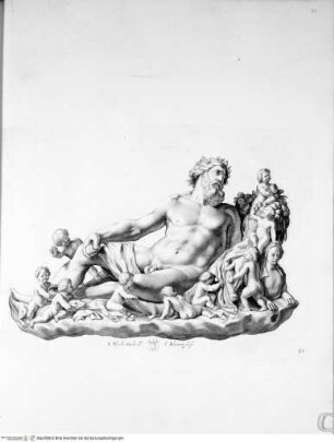 Galleria Giustiniana del marchese Vincenzo Giustiniani. 2 Bände., 1. Band, Tafel 85: Nilo (nach der Antike)