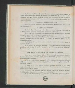 Lectores Linguarum Et Artium Magistri