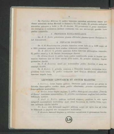 Lectores Linguarum Et Artium Magistri
