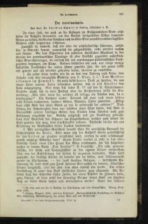 De novissimis
