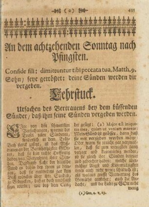 An dem achtzehenden Sonntag nach Pfingsten.