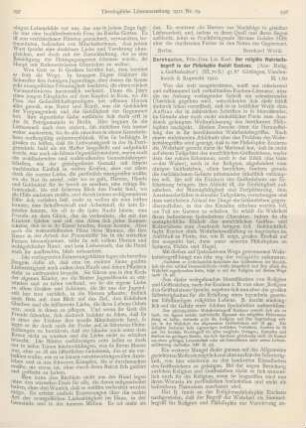 598-599 [Rezension] Bornhausen, Karl, Der religiöse Wahrheitsbegriff in der Philosophie Rudolf Euckens