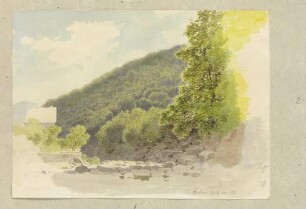 Trockengefallenes Flussbett in Bertrich