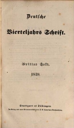 Deutsche Vierteljahrs-Schrift. 1838,3/4