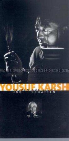 Einladungskarte zur Eröffnung der Ausstellung des DHM "Yousuf Karsh - Helden aus Licht und Schatten" im Kronprinzenpalais