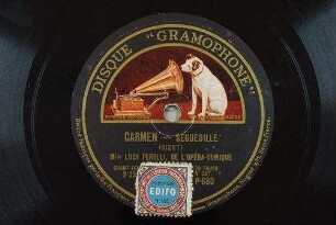 Carmen : Seguedille / (Bizet)