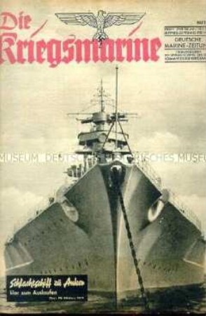 Illustrierte Halbmonatszeitschrift "Die Kriegsmarine" mit einer Bilanz der deutschen Kriegsmarine im Jahr 1942