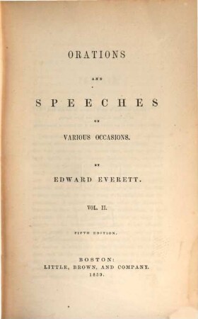Orations and speeches on various occasions, 2