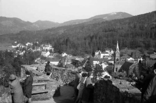 Badenweiler: Blick auf Badenweiler von der Burgruine