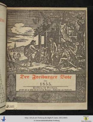 25. Jg.: Der Freiburger Bote: Ein nützlicher und unterhaltender Haus- und Wirthschaftskalender