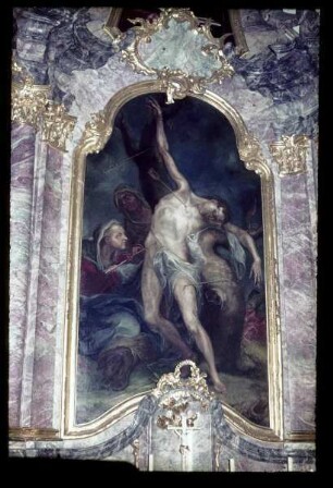 Sebastiansaltar in der Kirche in Kirchhofen