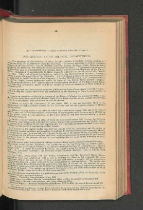 3. Information as to Colonial Appointments