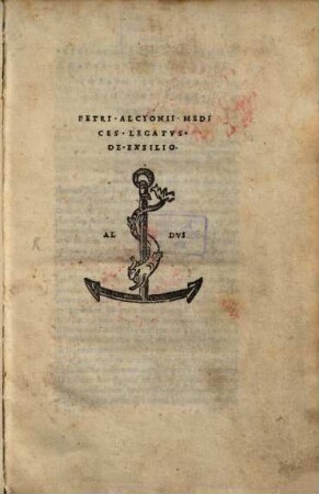 Medices legatus de exsilio : libri duo