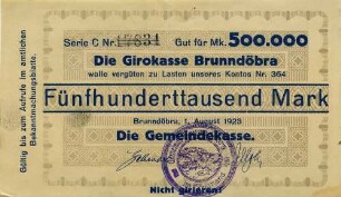 Notgeld - 500.000 Mark