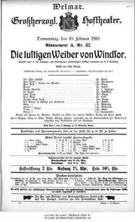 Die lustigen Weiber von Windsor