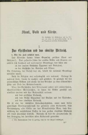 Staat, Volk und Kirche