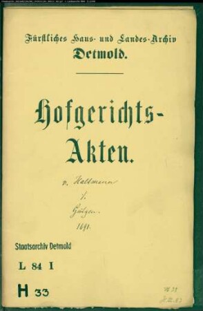 von Haltmann, David zu Amsterdam gegen Eleasar Heynemanns Witwe in sp. Jüdin Gütgen - Schuldforderung