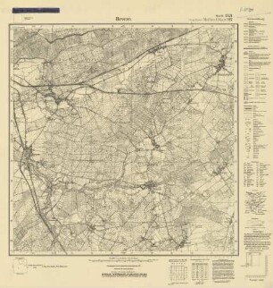 2521 (alte Nr.: 1117) Bevern, Meßtischblatt (4cm - Karte)