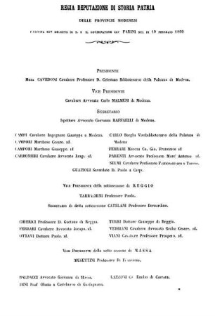 Regia Deputazione Di Storia Patria