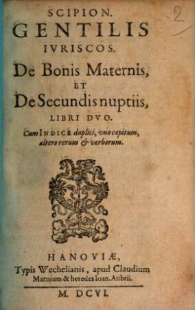 De bonis maternis et de secundis nuptiis