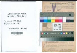 Entnazifizierung Aenne Thoennissen , geb. 07.05.1893 (Sekretaerin)
