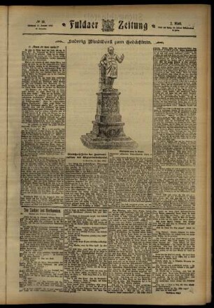 Zweite Ausgabe vom Mittwoch, den 17. Januar 1912.