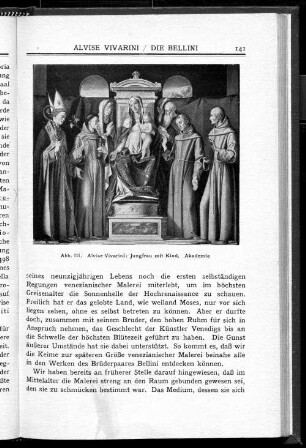 Abb. 111. Alvise Vivarini: Jungfrau mit Kind. Akademie