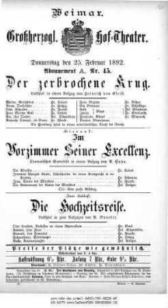 Die Hochzeitsreise