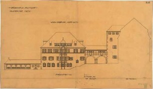 Fischer, Theodor; Stuttgart; Waisenhaus - Wohngebäude Nordseite (Ansicht)