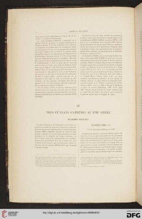 III: Vues et plans d'Athènes au XVIIe siècle
