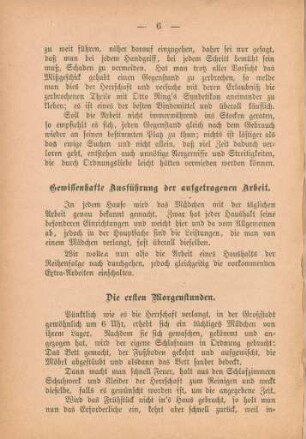 Die ersten Morgenstunden