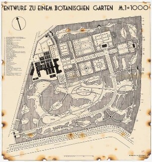 Botanischer Garten: Grundriss 1:1000