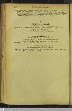 G. Reichstagsabgeordneter, Landtagsabgeordnete