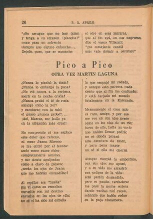 Pico a pico : Otra vez Martín Laguna