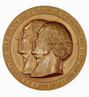 Medaille auf die Versammlung deutscher Naturforscher und Ärzte in Bremen 1844