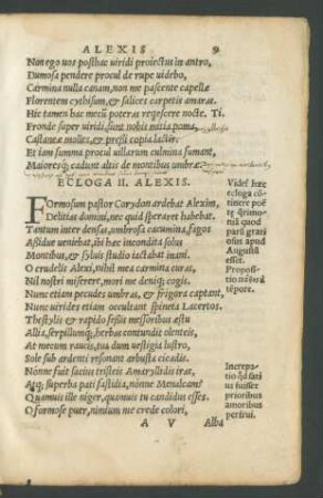 Ecloga II. Alexis.