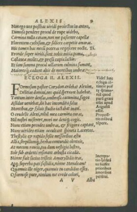 Ecloga II. Alexis.