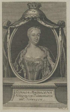 Bildnis der Sophia Magdalena, Königin von Dänemark und Norwegen