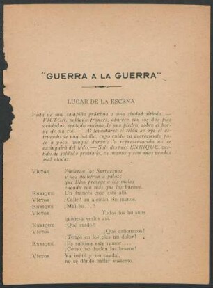 Lugar de la escena