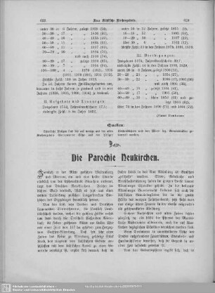 Die Parochie Neukirchen