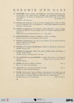 Keramik und Glas (Nr. 167-242)