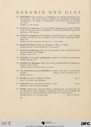 Keramik und Glas (Nr. 167-242)